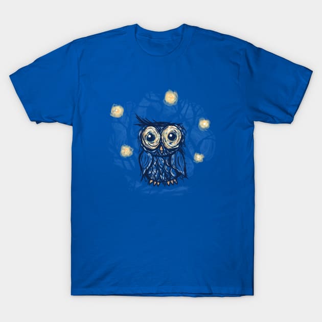 Vinny Van Owl T-Shirt by oakenspirit